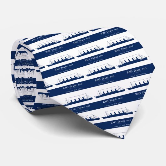 Cravate Titanic 1912 design 5 (Roulé)