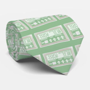 Cravate Tofu Pop art emballage alimentaire