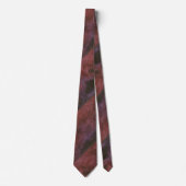Cravate Toile abstraite rouge bleu violet noir (Devant)