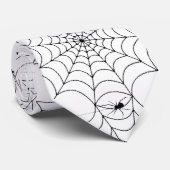 Cravate Toile d'araignée effrayante Halloween (Roulé)