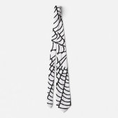 Cravate Toile d'araignée noir et blanc (Dos)