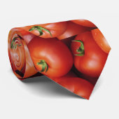 Cravate Tomates mûres - rouge lumineux, frais (Roulé)