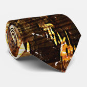 Cravate Tone Terre Abstrait Hommes (Roulé)