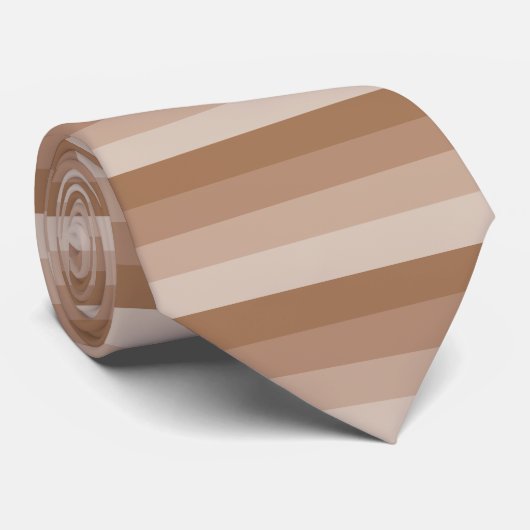 Cravate Tons crémeux Brown (Roulé)