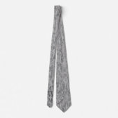 Cravate Tons de Motif de grains de bois gris (Dos)