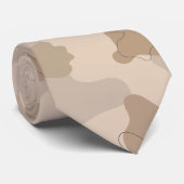 Cravate Tons neutres beiges (Roulé)