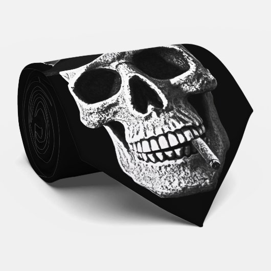 Cravate Top hat skull (Roulé)