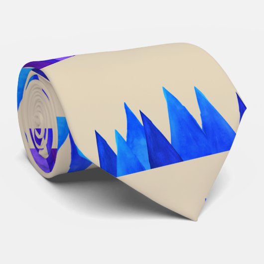 Cravate Tops bleu (Roulé)