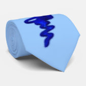 Cravate Tornade bleue (Roulé)