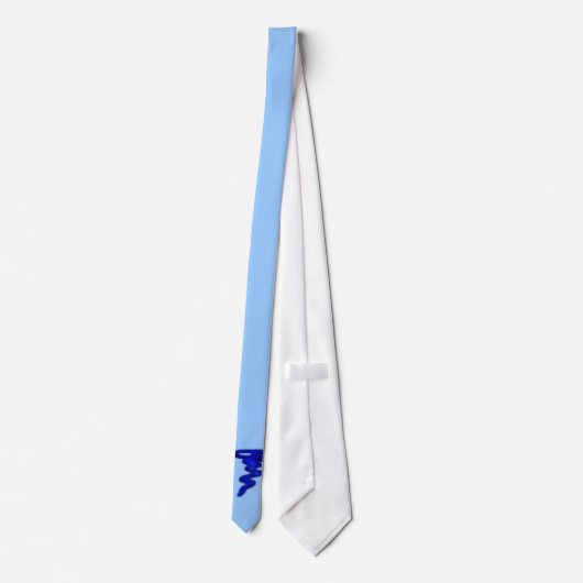 Cravate Tornade bleue (Dos)