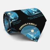 Cravate Torres Famille Joyeux Noël de notre maison (Roulé)