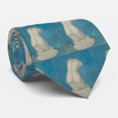 Cravate Torse de Vénus de Van Gogh Impressionnisme Bleu (Roulé)