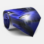 Cravate Torsion bleue superbe (Roulé)