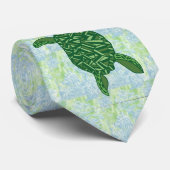 Cravate Tortue de mer hawaïenne de Honu (Roulé)