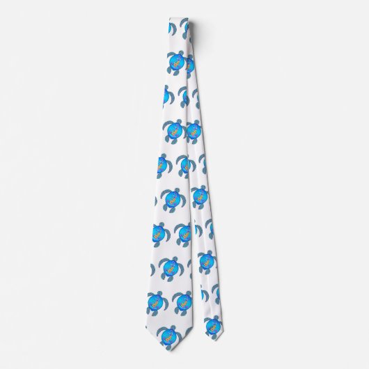 Cravate Tortue de plage côtière ancrée (Devant)