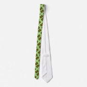 Cravate Tortue d'encre vert transparente (Dos)