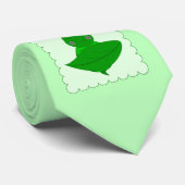 Cravate Tortue verte endormie (Roulé)