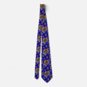 Cravate Tortues marines Batik Art Africain (Dos)