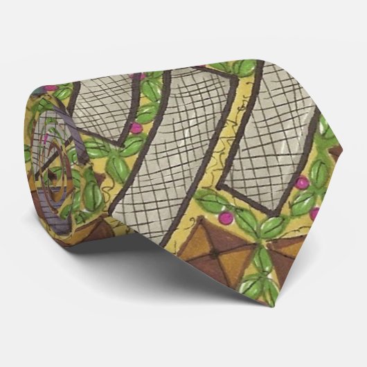 Cravate toscane d'art de labyrinthe (Roulé)