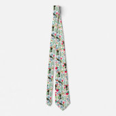 Cravate Toscanes et fleurs tropicales colorées motif (Dos)