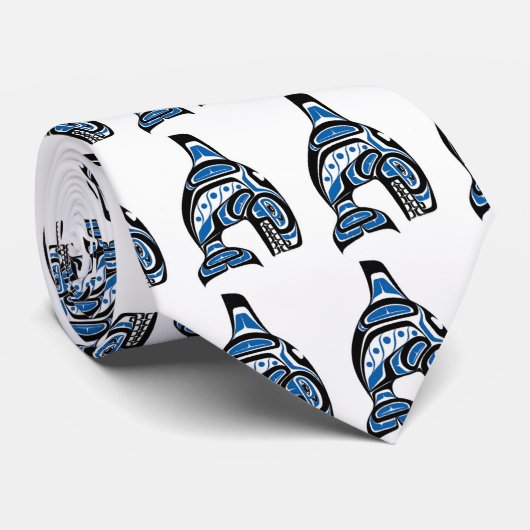 Cravate totem de baleine (Roulé)