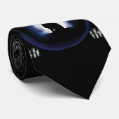 Cravate totem - loup (Roulé)