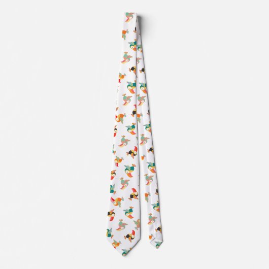 Cravate Toucans miniatures (Devant)