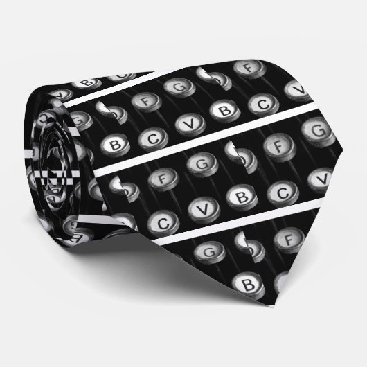 Cravate Touche de machine à écrire (Roulé)