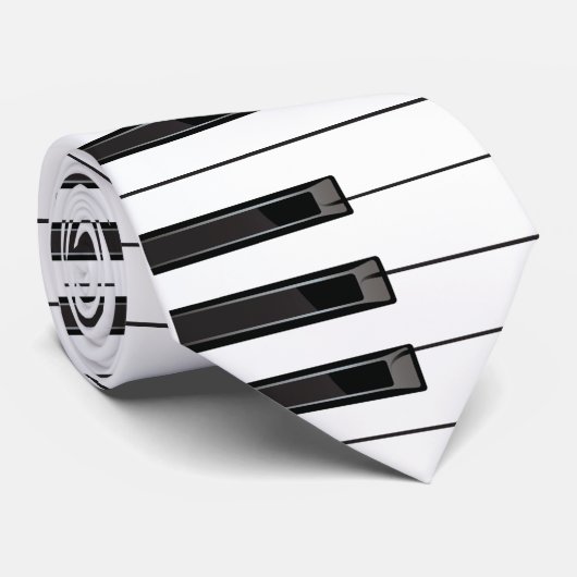 Cravate Touches de piano (Roulé)