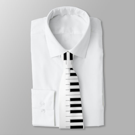 Cravate Touches de piano musicales (Attaché)