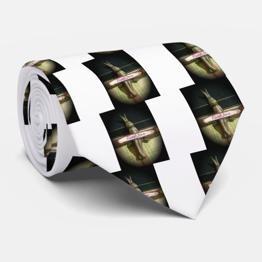 Cravate Toujours Aimer Inspirational Rabbit Art Design d'i (Roulé)