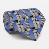 Cravate Tour de cloche inclinée célèbre, la tour penchée (Roulé)