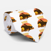 Cravate Tour du coucher du soleil (Roulé)