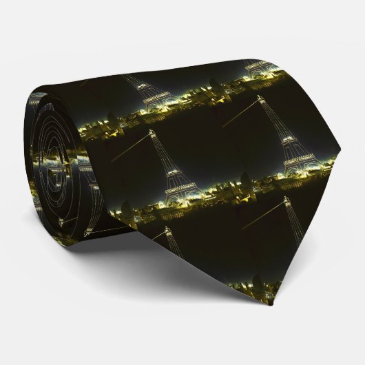 Cravate Tour Eiffel illuminé à l'exposition 1900 de Paris (Roulé)
