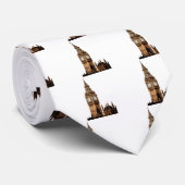 Cravate Tour Sepia Big Ben (Roulé)