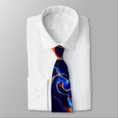 Cravate tourbillon coloré abstrait tendance (Attaché)