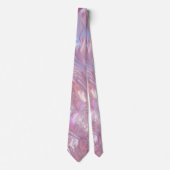Cravate Tourbillon de marbre pastel - Abstrait rose violet (Devant)