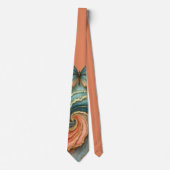 Cravate tourbillon de papillon plumeux (Devant)