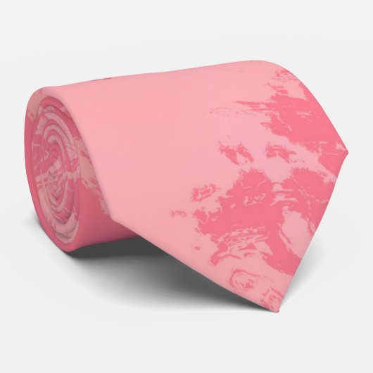 Cravate Tourbillon rose (Roulé)