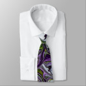 Cravate tourbillon vert pourpre (Attaché)