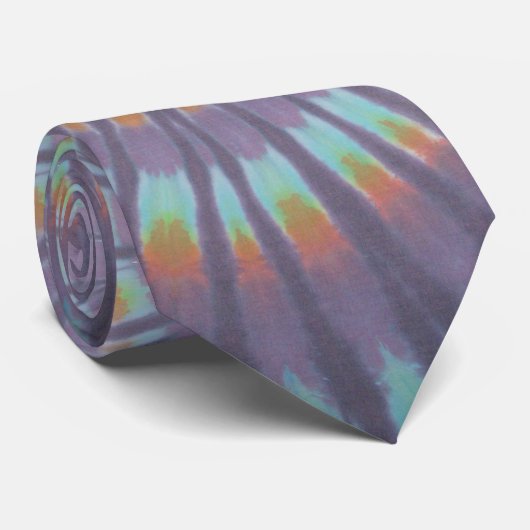 Cravate tourbillons noirs (Roulé)