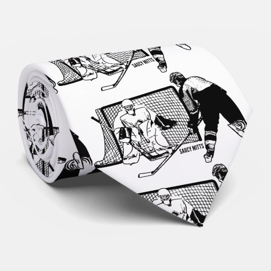 Cravate Tourné sur Net Hockey (Roulé)
