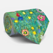 Cravate Tournesol de Klimt, Fleurs Vintages Art Nouveau (Roulé)