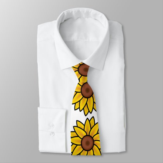 Cravate Tournesol d'été mignon (Attaché)