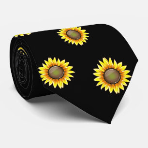 Cravate Tournesol lumineux ensoleillé