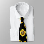 Cravate Tournesol lumineux ensoleillé (Attaché)