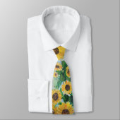 Cravate tournesols d'enfance (Attaché)