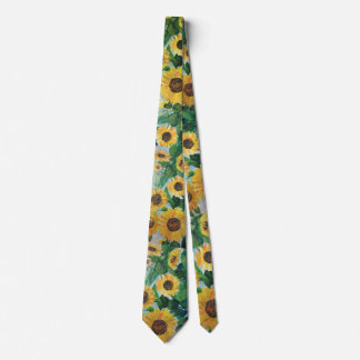 Cravate tournesols d'enfance