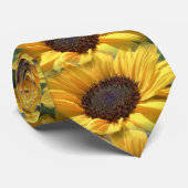 Cravate Tournesols d'or I (Roulé)