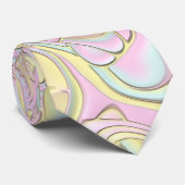 Cravate Tournures 3D colorées psychédéliques (Roulé)